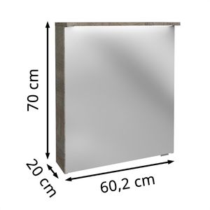 Produktbild für Spiegelschrank Fackelmann Oxford 83387, eiche