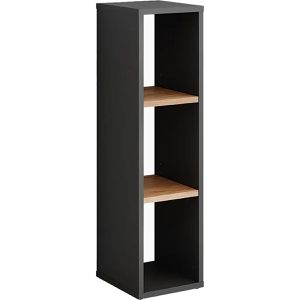 Produktbild für Bücherregal Vicco Orlando, anthrazit / eiche