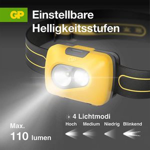 Produktbild für Stirnlampe GP Batteries CH42 LED, mit Batterie