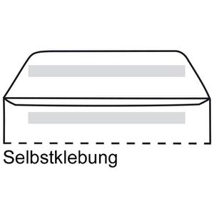 Produktbild für Briefumschläge Herlitz weiß, DIN lang