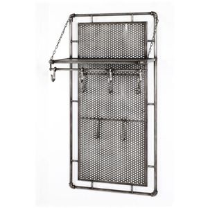 Wandgarderobe Haku-Möbel 15889, Metall