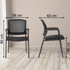 Produktbild für Besucherstuhl CLP Volga, 325635, stapelbar