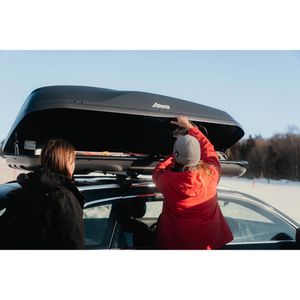 Produktbild für Dachbox Atera Casar XL Lava 082295 Deckelöffnung wechselseitig