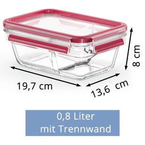 Produktbild für Frischhaltedose Emsa Clip&amp;Close N1040700, aus Glas