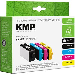 Produktbild für Tinte KMP für HP 364XL Multipack