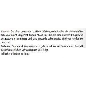 Produktbild für Proteinpulver Raab-Vitalfood Protein Shake Plus, 500 g, BIO