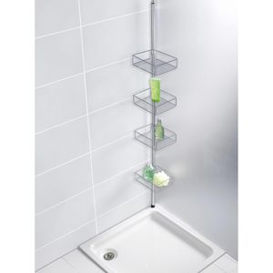 Produktbild für Duschablage Wenko Teleskopregal Domaso, Edelstahl