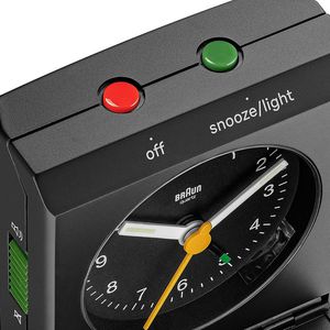 Produktbild für Wecker Braun BC05B schwarz, analog
