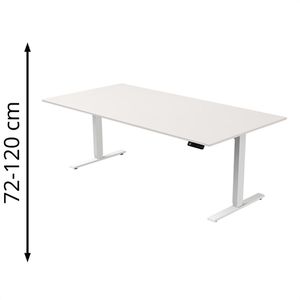 Schreibtisch Kerkmann Move 3, weiß / weiß