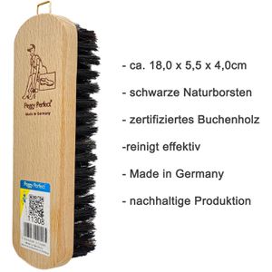 Produktbild für Schuhbürste Peggy-Perfect Schuhglanzbürste schwarz
