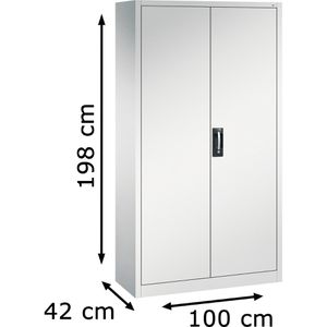Produktbild für Magazinschrank CP-Möbel Serie 13, grau