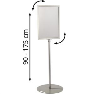 Produktbild für Infoständer Böttcher-AG aus Aluminium, silber, A2
