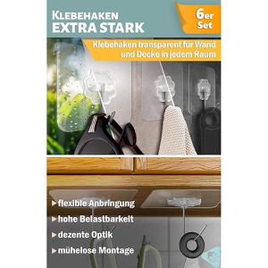 Produktbild für Klebehaken 4smile FS-TP-4HX-M