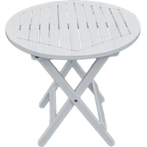 Produktbild für Beistelltisch Garden-Pleasure MESA, weiß, aus Massivholz