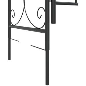 Produktbild für Rosenbogen vidaXL 319352, schwarz, mit Tür