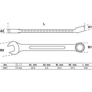 Produktbild für Maulschlüssel BGS-technic 1067