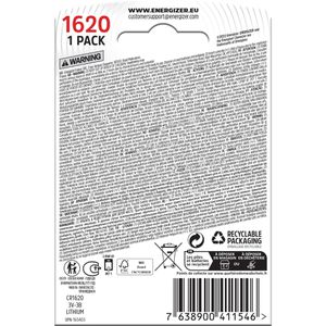 Produktbild für Knopfzelle Energizer CR1620