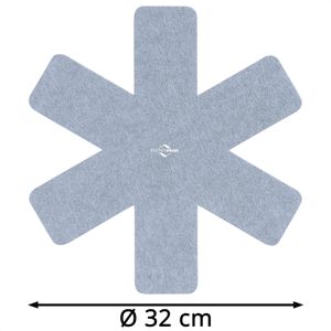 Produktbild für Pfannenschoner Küchenprofi Cook, schwarz / grau, aus Filz