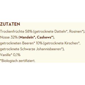Produktbild für Fruchtriegel Raw-Bite Rohkost Vanilla Berries, BIO