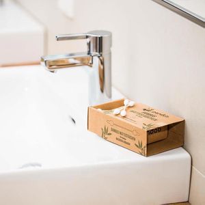 Produktbild für Wattestäbchen pandoo Bio-Bambus für Babys, 7,5cm