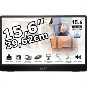 Produktbild für Monitor MSI PRO MP161DE E2, 15,6 Zoll