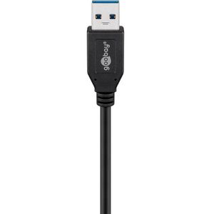 Produktbild für Ladekabel Goobay 41074, schwarz, 1m