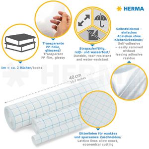 Produktbild für Buchfolie Herma 7015, abwischbar, selbstklebend