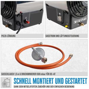 Produktbild für Heizlüfter Güde 85006, GGH 17 INOX, 17000 Watt