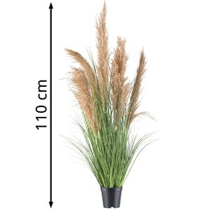 Produktbild für Kunstpflanze Creativ-green Natur-Schilfgras