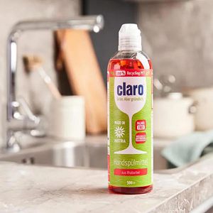 Produktbild für Spülmittel Claro mikroplastikfrei, Rhabarber, Konzentrat