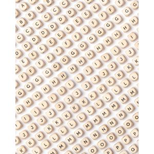 Produktbild für Perlen Folia 22984 Buchstaben-Perlen, zur Schmuckherstellung
