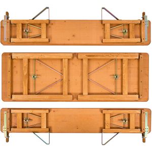 Produktbild für Bierzeltgarnitur RUKU1952 205490, braun