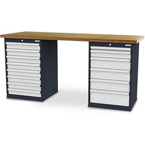 Produktbild für Werkbank Simplaflex CL66H0914W206, lichtgrau