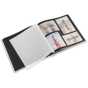 Hama Fotoalbum Fine 2344, Fotos, 30 Seiten x schwarze creme 400 Böttcher Art Jumboalbum, 100 AG – 30cm, f