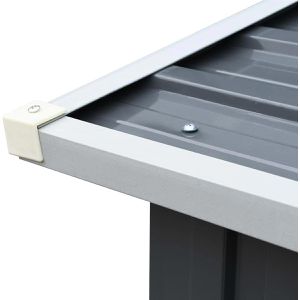 Produktbild für Holzunterstand vidaXL Holzlagerschuppen, grau