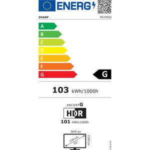 Produktbild für Digital-Signage Sharp MultiSync M552, 55 Zoll