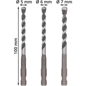 Produktbild für Bohrer Bosch SDS-quick Mehrzweckbohrer-Set