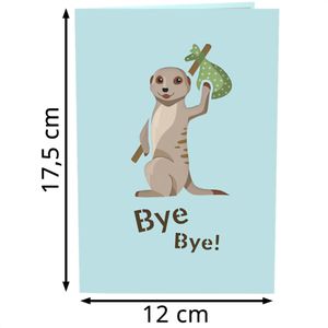 Produktbild für Grußkarten papercrush 3D Abschied Machs Gut