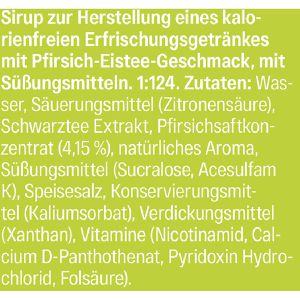 Produktbild für Sirup JUIZY-WOW Peach Ice Tea, zuckerfrei
