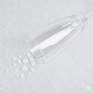 Produktbild für Tischdecke Delindo Wien, weiß, Ø 160 cm