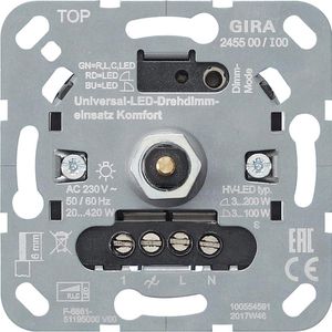 Produktbild für Dimmer Gira 245500 Komfort, S 3000, Unterputz