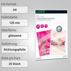 Produktbild für Laminierfolien Leitz 7482 iLAM UDT, DIN A4