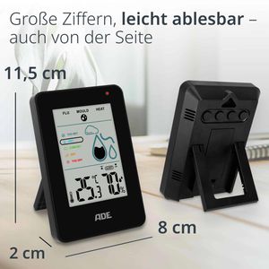 Produktbild für Thermo-Hygrometer ADE WS2310-2, digital, schwarz