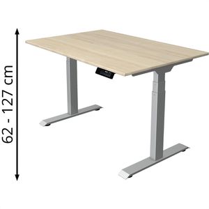 Produktbild für Schreibtisch Kerkmann Move 1 stable, ahorn / silber