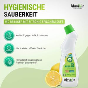 Produktbild für WC-Reiniger AlmaWin zitronig frisch, flüssig