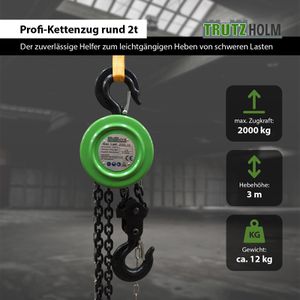 Produktbild für Kettenzug Trutzholm 41487, Flaschenzug