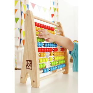 Produktbild für Rechenschieber Hape Regenbogen-Abakus, 100 Perlen