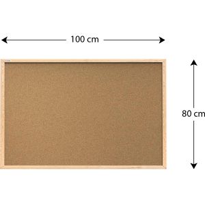 Produktbild für Pinnwand ALLboards TK108D, braun