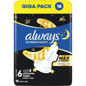 Damenbinden always Ultimate Night Max, Größe 6