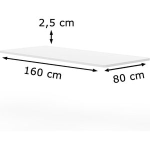 Tischplatte FlexiSpot TP1608-White